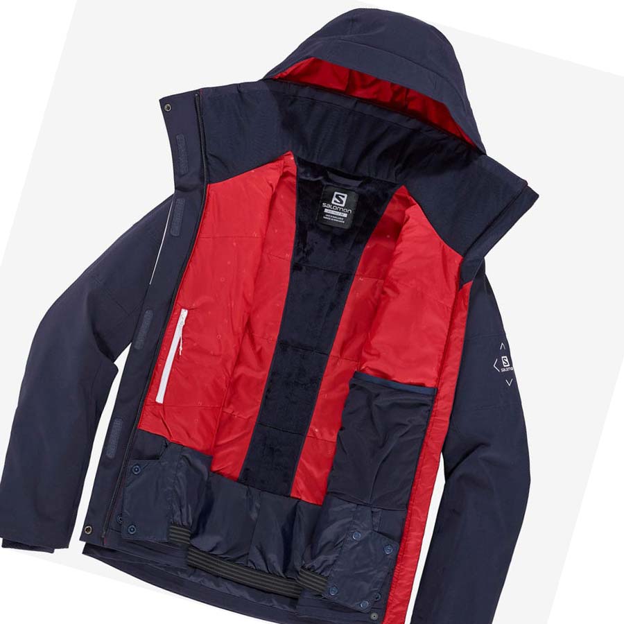 Chaquetas De Esquí Salomon SPEED Mujer Azul Marino | MX 2418BEX